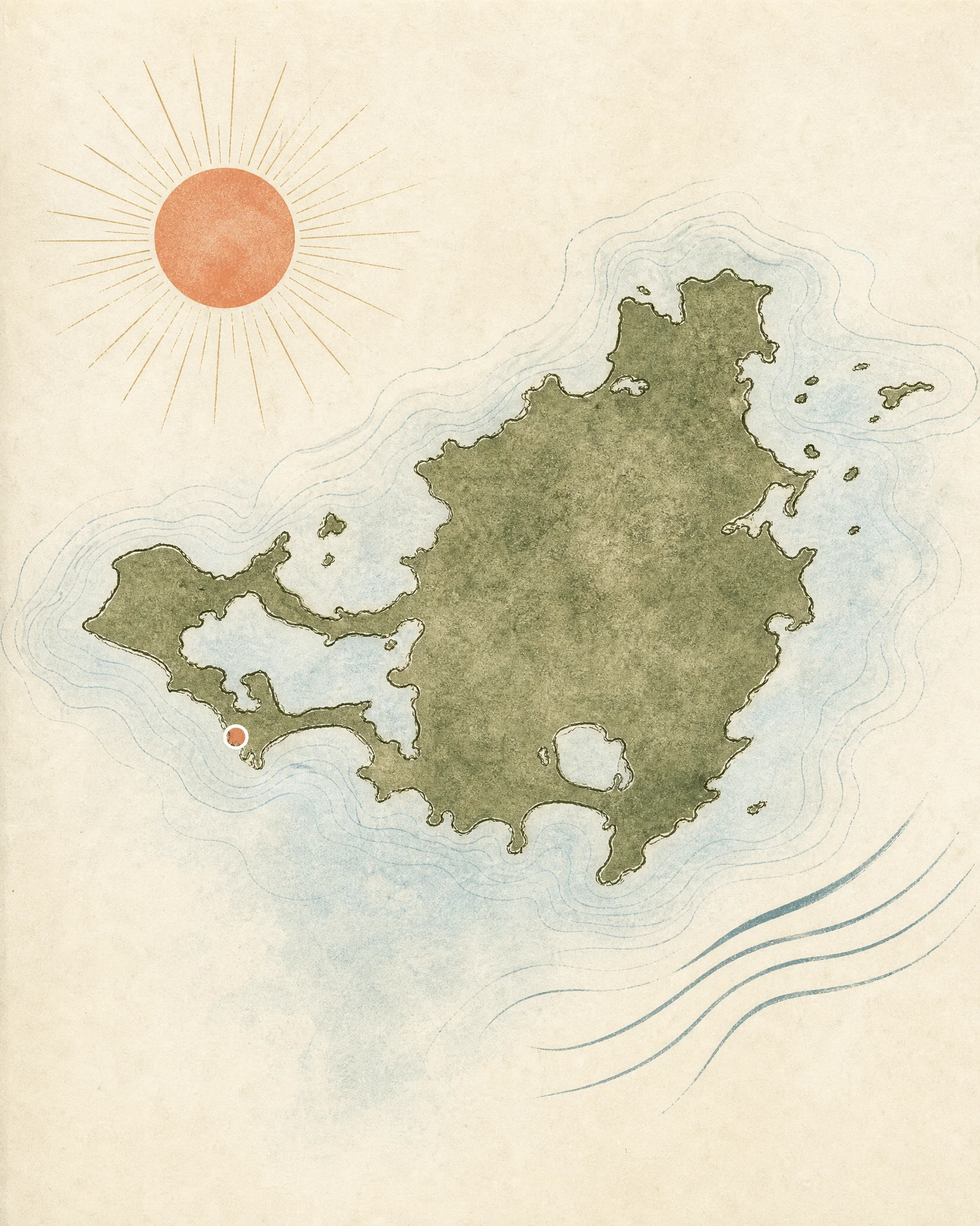 Carte éditoriale de Saint-Martin